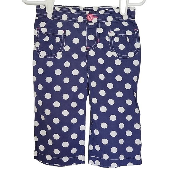 K1047 * Jumping Beans Girls Polka Dot Pants Blue/White Size 3T - Picture 1 of 7